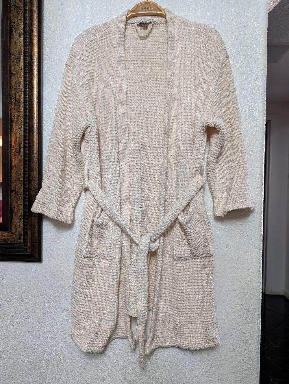 Ettitude waffle bamboo robe